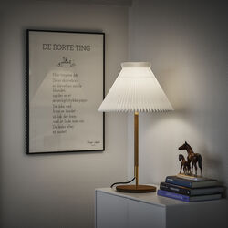 Le Klint 328 Table Lamp with Standard Shade, smoked oak, LE KLINT