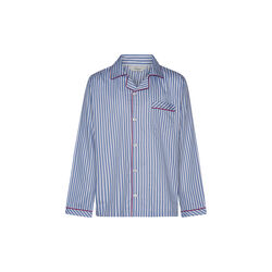 Rome Pyjamas, light blue strips/red piping, Ambassador 1867