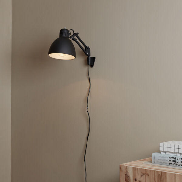 ARCHI W1 Wall Lamp, black/silver ARCHI W1 Wall Lamp, black/silver, Nordic Living