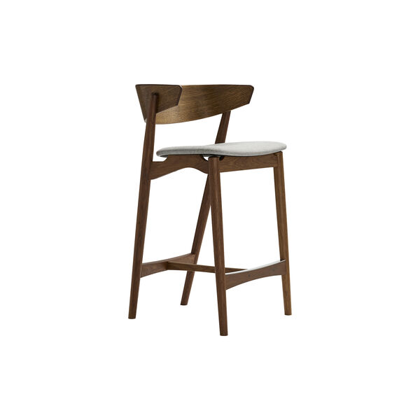 Sibast No 7 Bar Chair, smoked oiled oak/light grey, Sibast Furniture