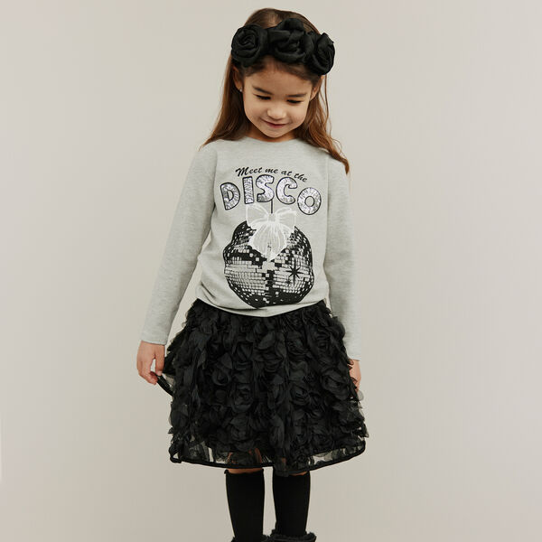 PenillaSK T-shirt Long Sleeve, grey melange PenillaSK T-shirt Long Sleeve, grey melange, Sofie Schnoor