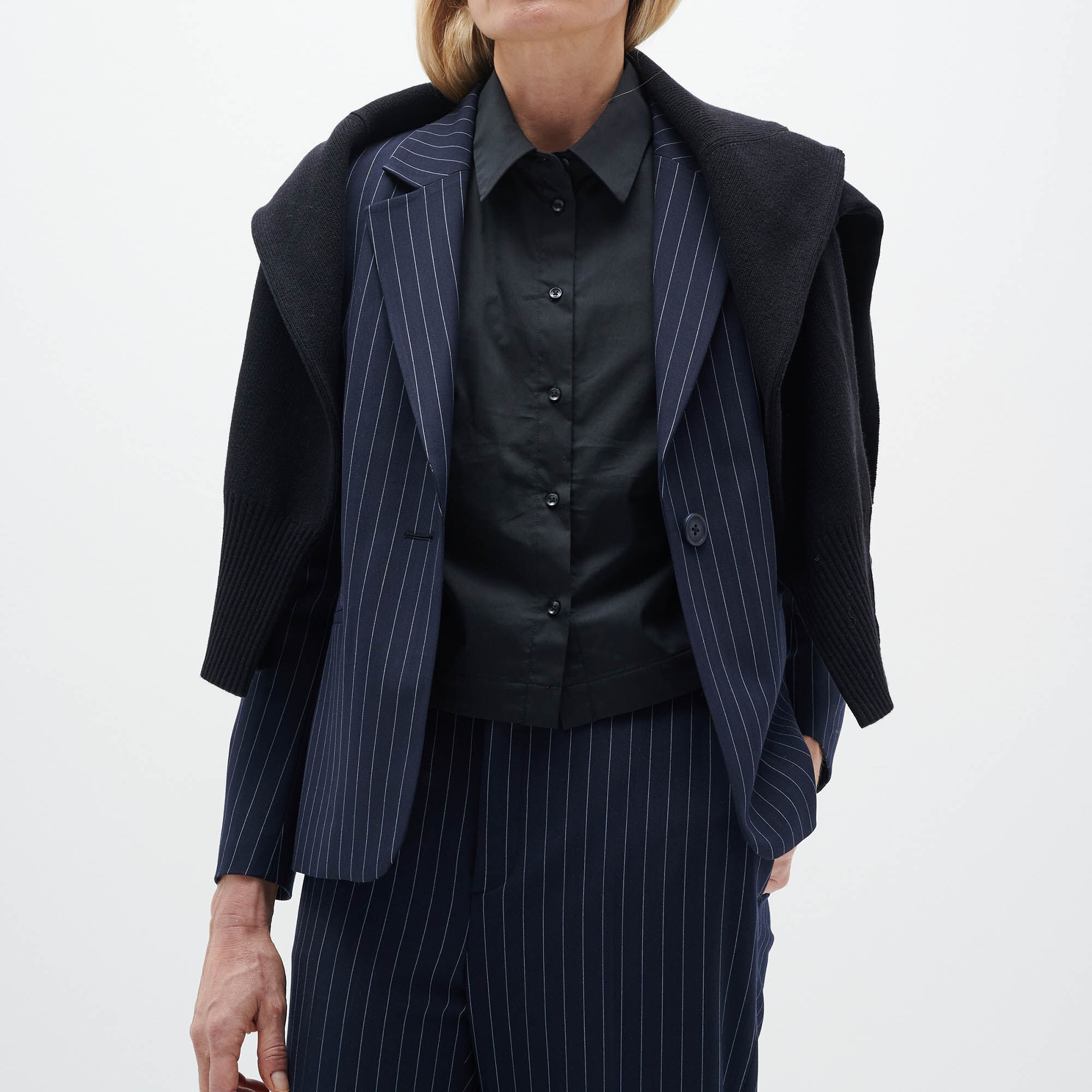 Marine blue blazer sales