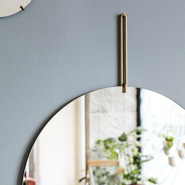 Wall Mirror, brass, MOEBE