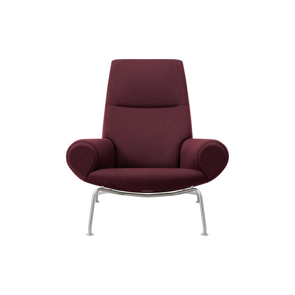Wegner Queen Chair | Indian Red | Lounge Chair + Ottoman, Fredericia Furniture