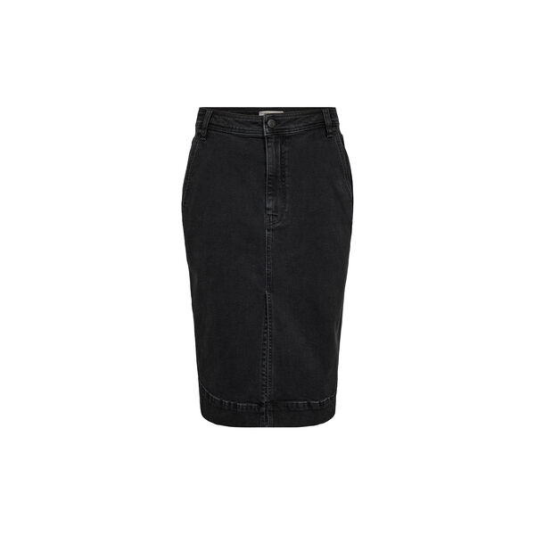 PD-Asta French Midi Skirt Wash Black Studio, black, Pieszak