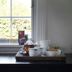 White Fluted Half Lace Mug 37 cl, 2 pcs, Royal Copenhagen