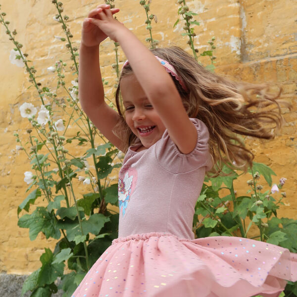 Heart Embroidery Hairbrace, buttercream, Konges Sl&oslash;jd