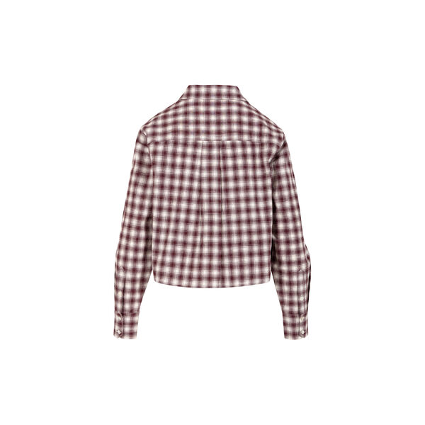 Classic shirt - checked, creme/ bordeaux check, Coster Copenhagen