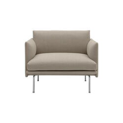 Outline Chair, ecriture/polished aluminum, Muuto