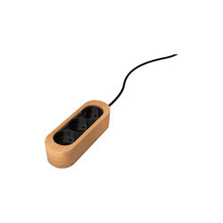 Socket, oiled oak/ black, KRISTIAN JUUL