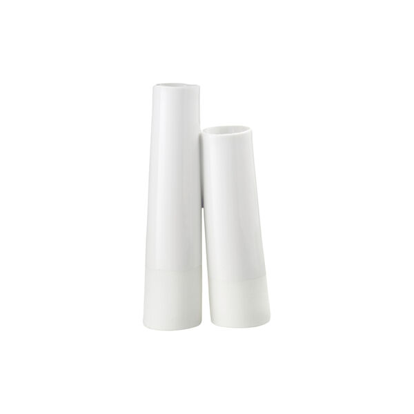 Tube Vase, white, Ditte Fischer Copenhagen