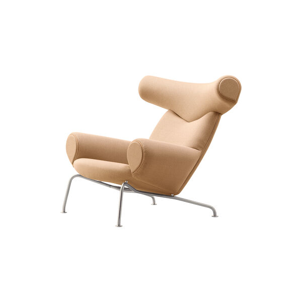 Wegner Ox Chair | Natural | Lounge Chair + Ottoman, Fredericia Furniture