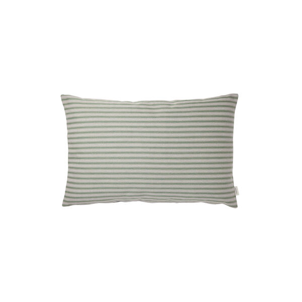 Outdoor Fine Stripe Cushion, green Outdoor Fine Stripe Cushion, green, Compliments