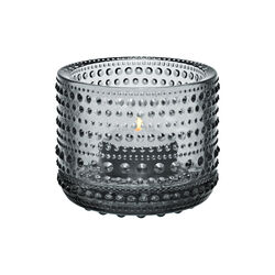 Kastehelmi tealight holder, grey, Iittala