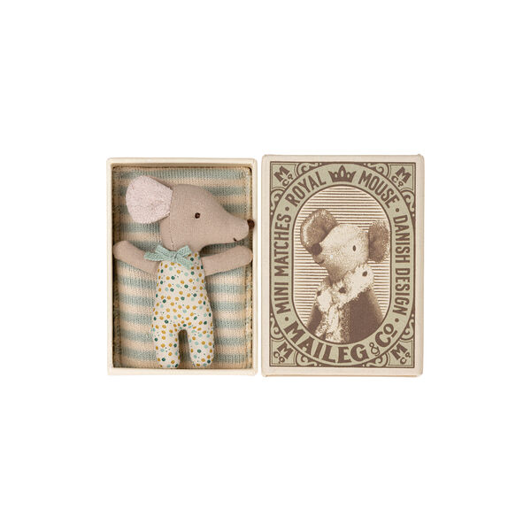 Sleepy/Wakey Baby Mouse in Matchbox Sleepy/Wakey Baby Mouse in Matchbox, Maileg