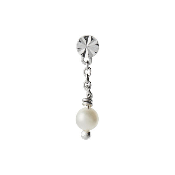 Tres Petit Etoile Earring With Pearl Single, silver, Stine A Jewelry
