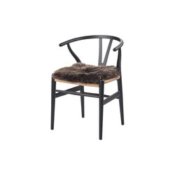 Square Seat Cover, walnut, NATURES Collection