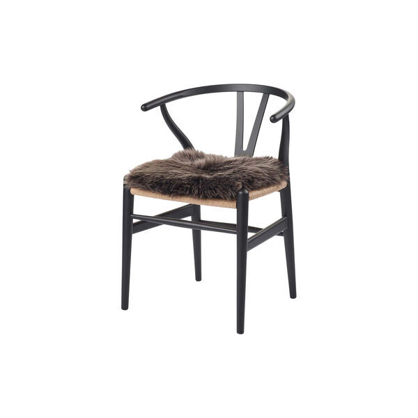 Square Seat Cover, walnut, NATURES Collection