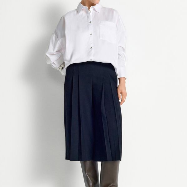 Long Wide Leg Culotte, midnight blue, Rich & Royal