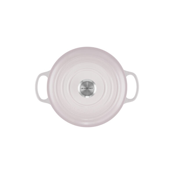 Signature round cast iron pot &Oslash; 24 cm, shell pink, Le Creuset