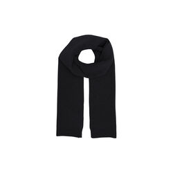 Merino Wool Scarf, deep black, Colorful Standard