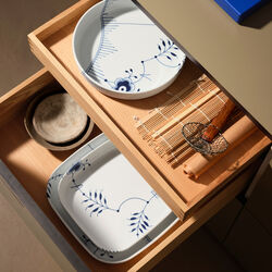 Blue Fluted Mega Ovenproof Dish 30x30 cm, Royal Copenhagen