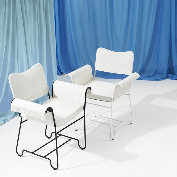 Tropique Dining Chair with Fringes, Leslie Limonta 06/classic black, GUBI