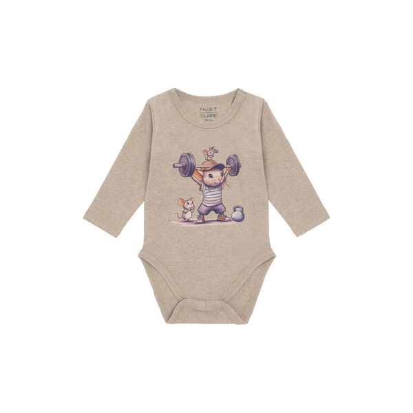 Hcbilly Strong Mouse Long Sleeved, biscuit, Hust & Claire