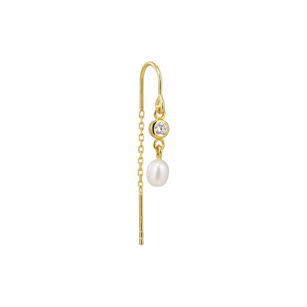 Cosmic Small Hook Threader, gold plated, The Earring Shop