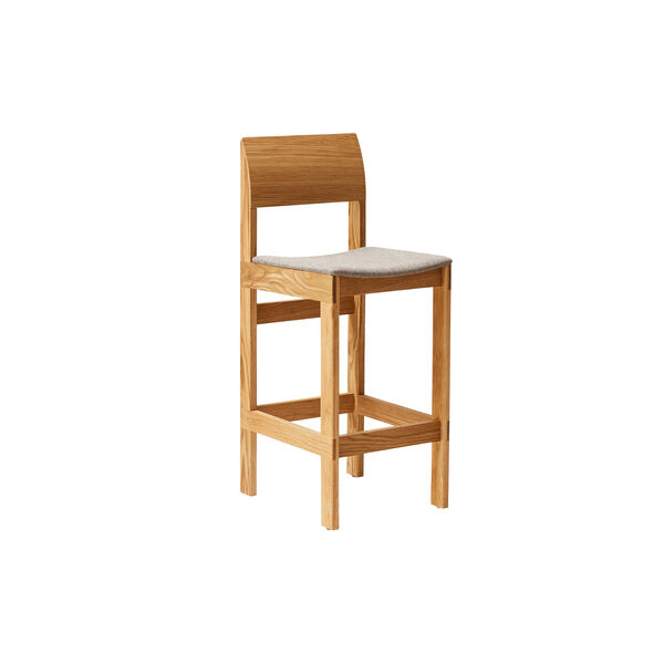 Sonder Bar Chair 65, oiled oak/Hallingdal 0227, Form & Refine