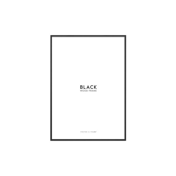 Wood Frame, black, Poster & Frame