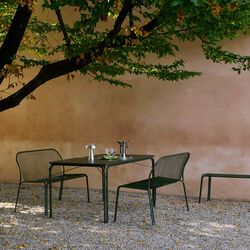 Thorvald SC111 Outdoor Dining Bench, bronze green, &Tradition