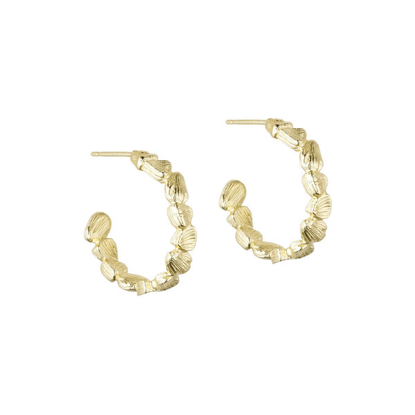 Gretha hoops Large, gold plated Gretha hoops Large, gold plated, Pure by Nat