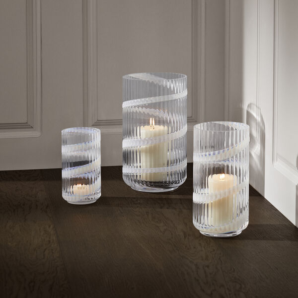 Lyngby Vase, swirl white, Lyngby Porcel&aelig;n