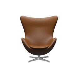 Egg™ 3316 Lounge Chair, Aura walnut/satin brushed aluminium, Fritz Hansen