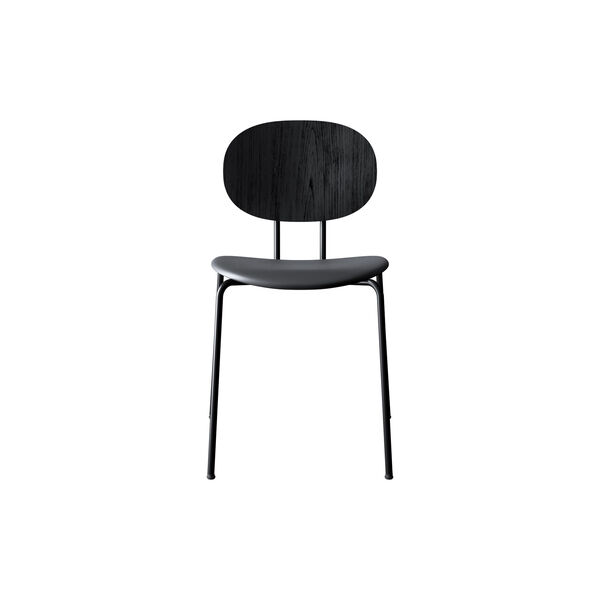 PIET HEIN Chair, black lacquered oak/Solid Black 509, Sibast Furniture