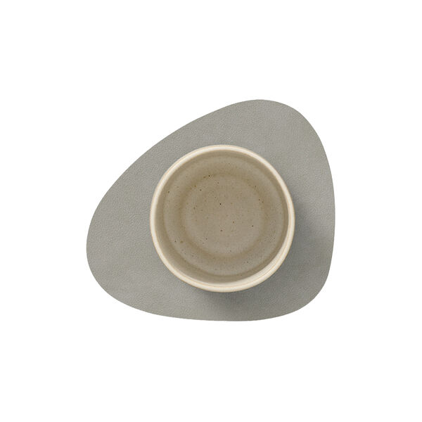 Nupo glass mat Curve, light grey, LIND DNA