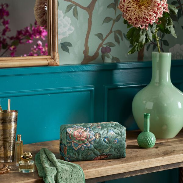 Coco Toiletry Bag M Mumbai, green, Pip Studio