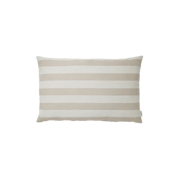 Outdoor Stripe Cushion, beige Outdoor Stripe Cushion, beige, Compliments