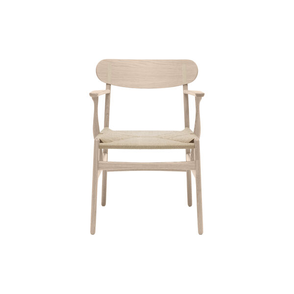 CH26 Dining Chair, soap treated oak/natural, Carl Hansen & S&oslash;n