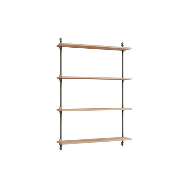Wall Shelving Medium, oak/warm grey, MOEBE