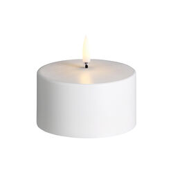 Outdoor LED Pillar Candle 5 cm, white, Uyuni Lighting