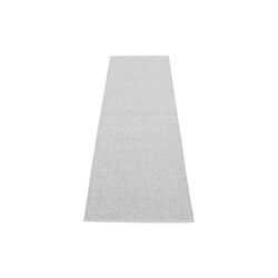 Svea Plastic Rug, grey metallic/light grey, Pappelina