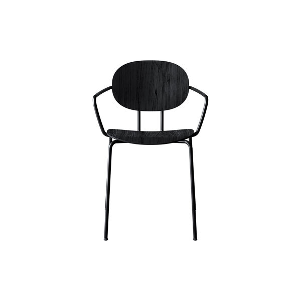 PIET HEIN Chair With Arms, black lacquered oak, Sibast Furniture