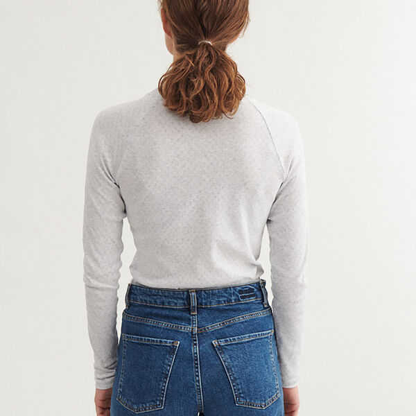 Arense LS Tee, light grey mel., Basic Apparel