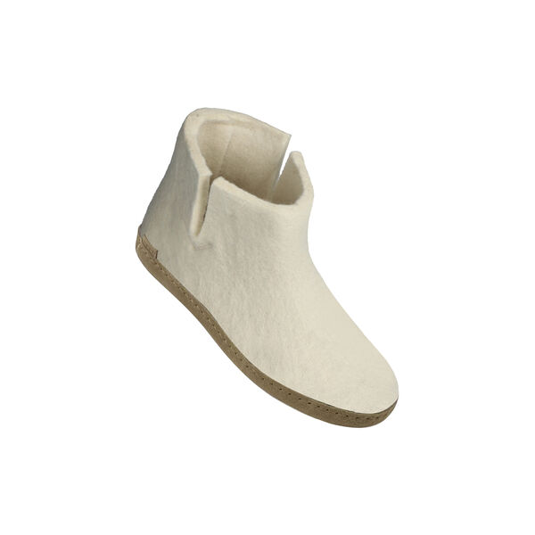 Felt Ankle Shoe, white Felt Ankle Shoe, white, Glerups
