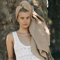 Waffle bath towel, kapha, AYU