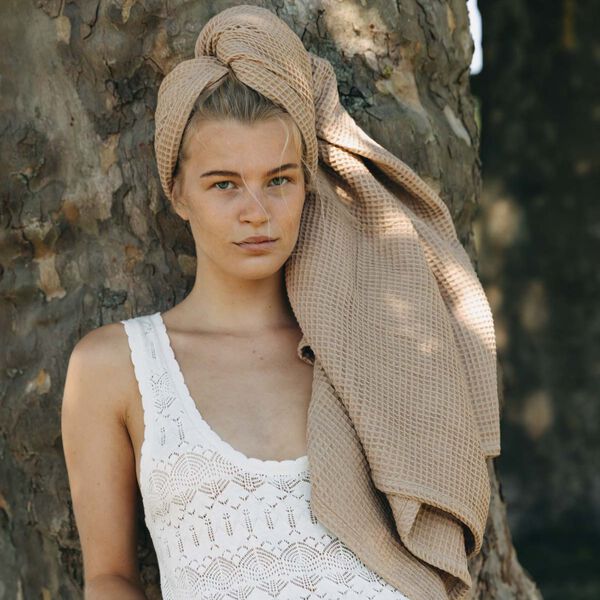 Waffle bath towel, kapha, AYU