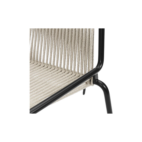 Noel Lounge Chair, black/nature linen Noel Lounge Chair, black/nature linen, Thorup Copenhagen