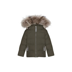 Baby Down Jacket with Fur| Crocodile, VER de TERRE